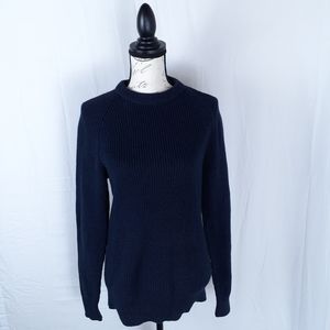 H&M Rib Knit Sweater Long Raglan Sleeves Size XS